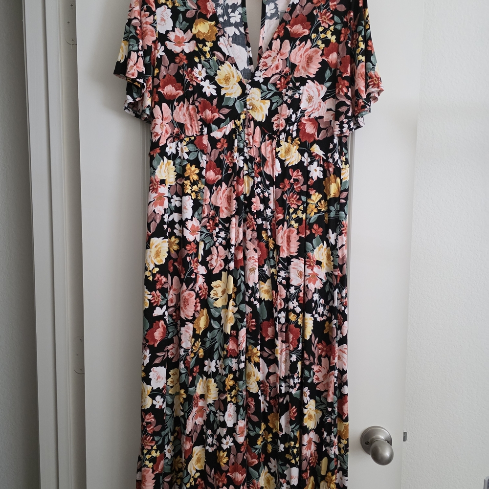 Vintage Style  Floral Button Front Dress (size 00) from TORRID